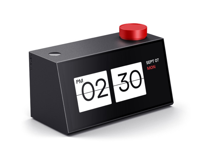 Der AI Companion sieht aus wie ein großer Wecker.